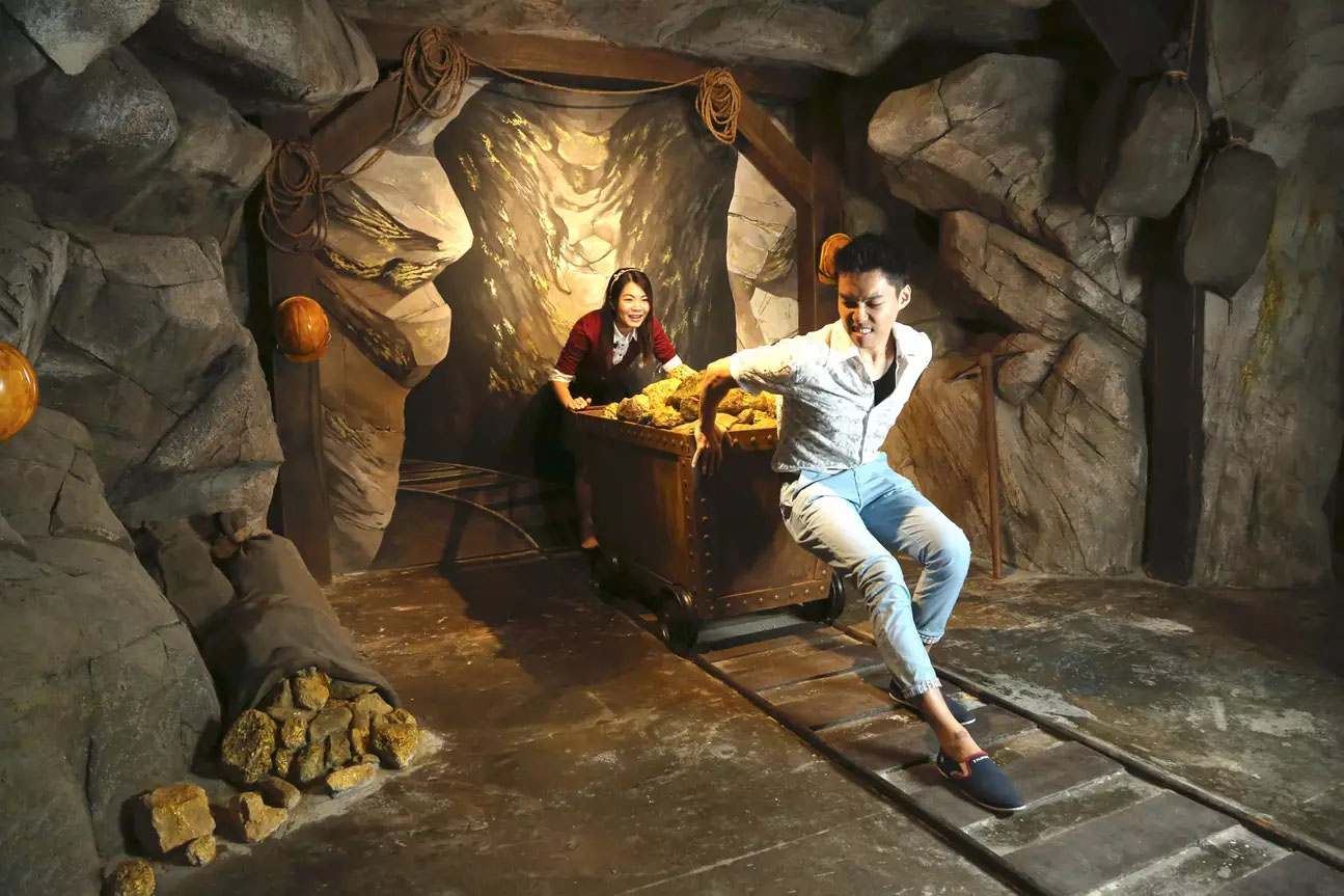 槟城 黄金博物馆(黄金矿洞+3D黄金壁画+淘金体验+黄金许愿池)