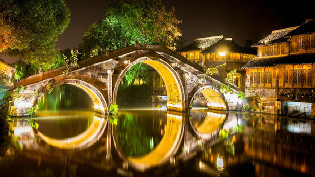 杭州西湖游船 飞来峰 灵隐寺 乌镇西栅 西栅夜景一日游(中秋祈福 纯玩