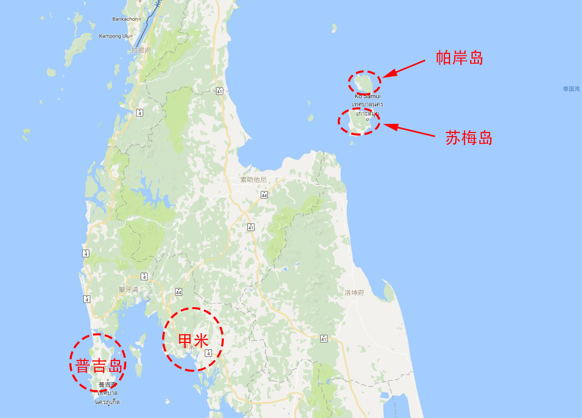 :帕岸岛位置.