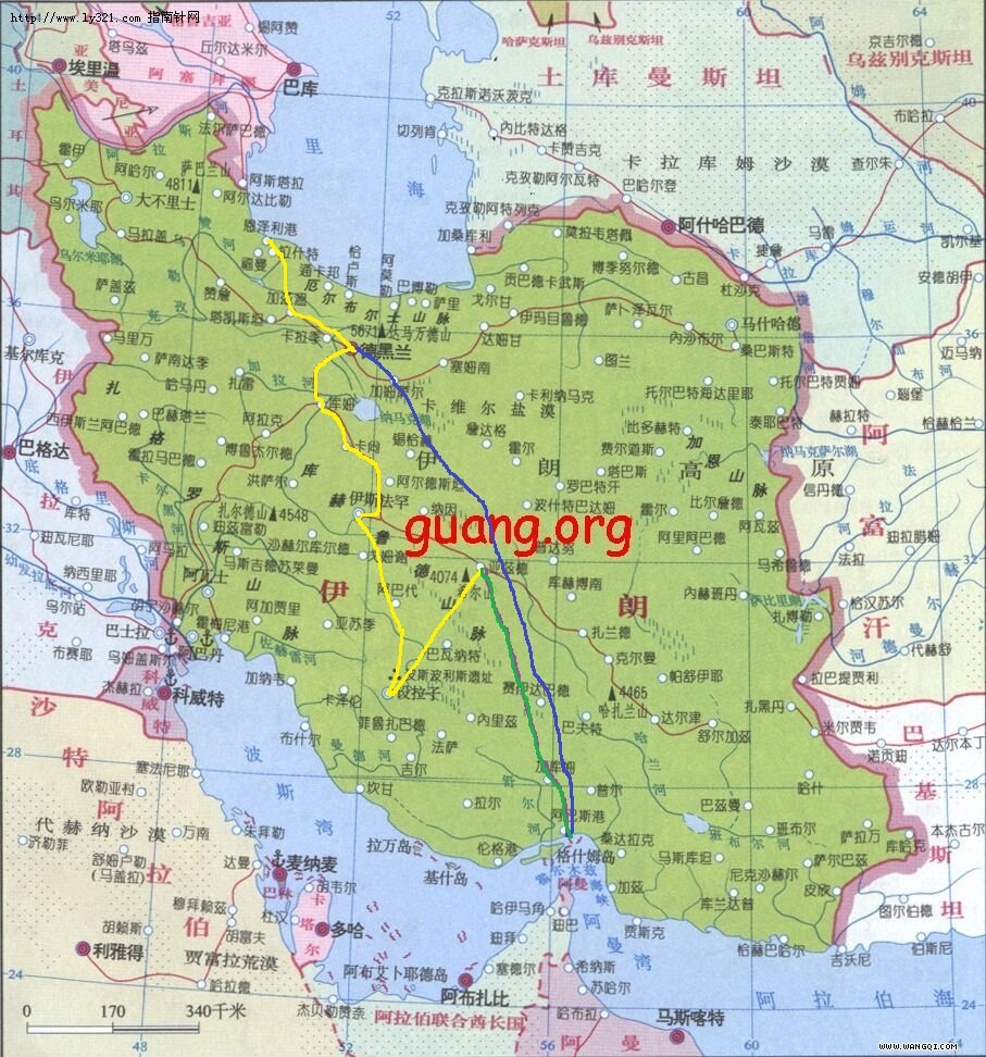 戴着头巾去伊朗
