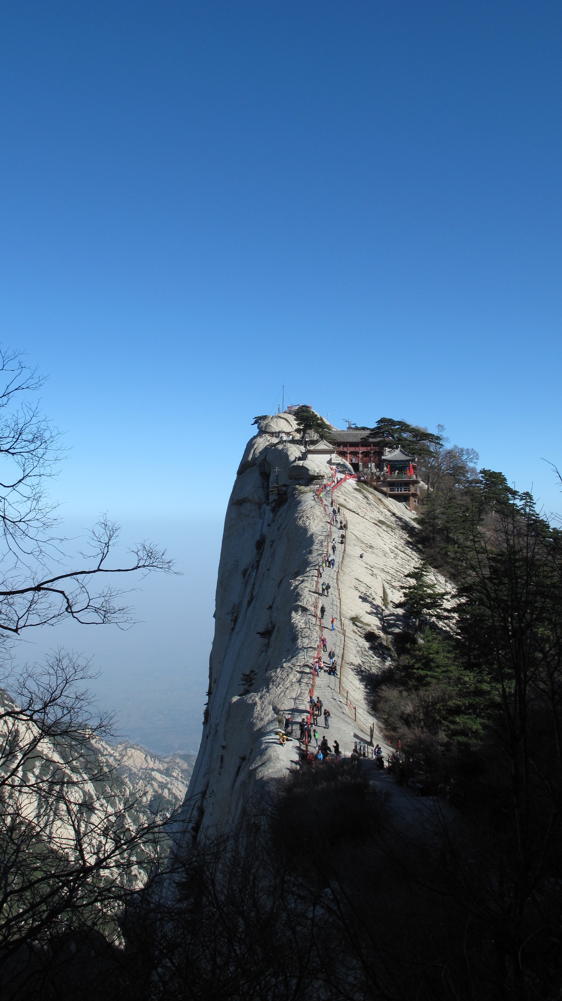 2014年秋末冬初,登西岳五峰,赏华山美景