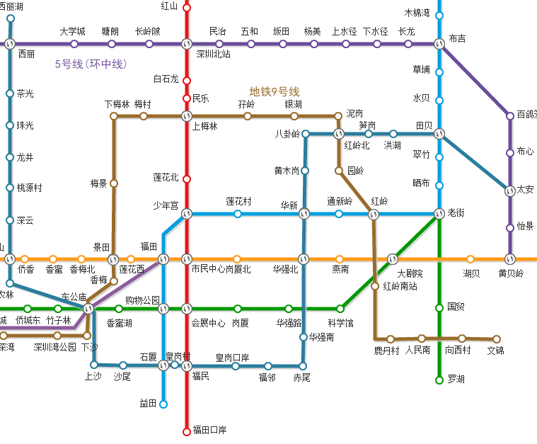 请问从香港红磡站要怎么乘坐到深圳北站具体路线 地铁到 深圳 北站就