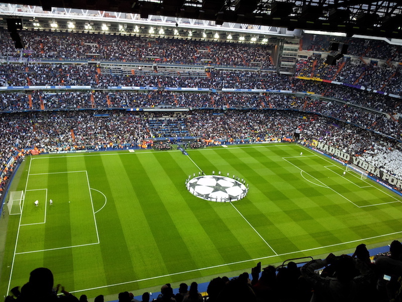圣地亚哥伯纳乌球场,传说皇家马德里足球队的主场,绝对是值得一游!