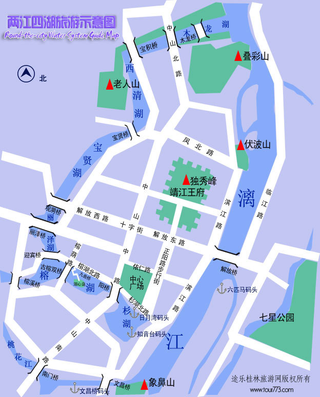 求两江四湖步行路线,来高人_马蜂窝问答 - 马蜂窝