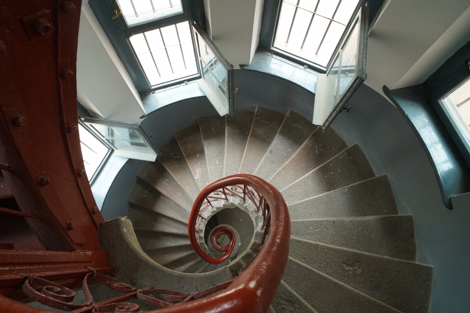 塔楼的旋转楼梯.经典拍摄点哦